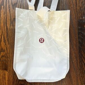 Lululemon Small Reusable Bag - Gray and White
